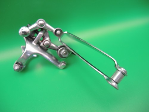 DESVIADOR DELANTERO CAMPAGNOLO RECORD 1052/1 CON TOPE DE CABLE - AÑOS 60 - EXCELENTE - Imagen 6 de 13