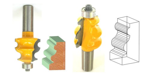 1 pc 1/2" Shank Architectural Specialty Molding H Router Bit sct-888 - Picture 2 of 8