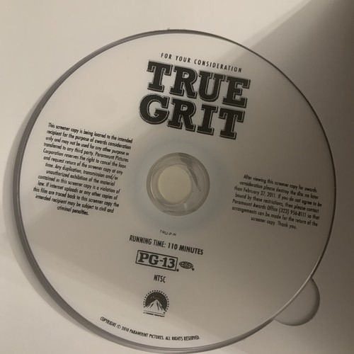 True Grit 2010 Paramount For Your Consideration Promo DVD - Picture 3 of 4