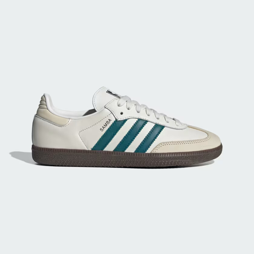 кроссовки adidas Originals Samba OG цвета Cloud White / Legacy Teal / Wonder white