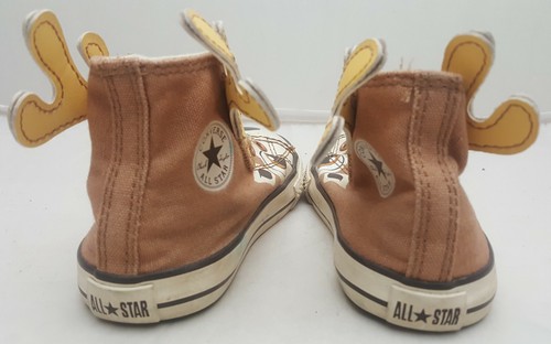 CONVERSE Deer Child Sz 8 Shoes with ANTLERS Eyes & Nose - Picture 7 of 12