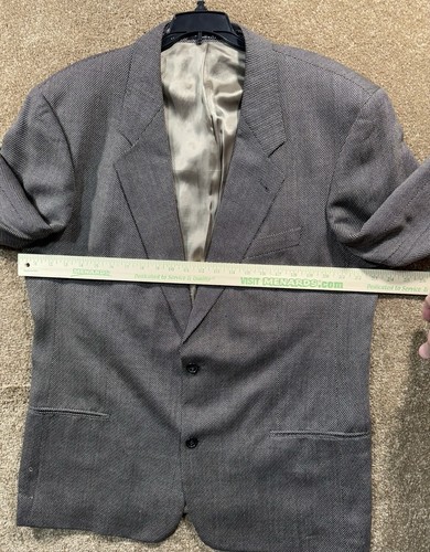 HUGO BOSS GALILEI SPORT COAT BLAZER 46L VIRGIN WOOL - BLAZER JACKET - Flaws - Picture 5 of 12