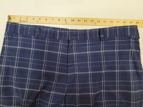 Nike Golf Herren 38 Shorts blau Chino kariert Dri-Fit Freizeit gebraucht, in einwandfreiem Zustand - Bild 4 von 9