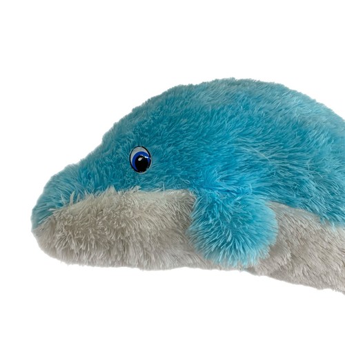 Blauer Delfin Plüschtier weiches Fell 26 Zoll lang weiße Bauchnabel Bilder & Spielzeug Marke - Bild 4 von 6