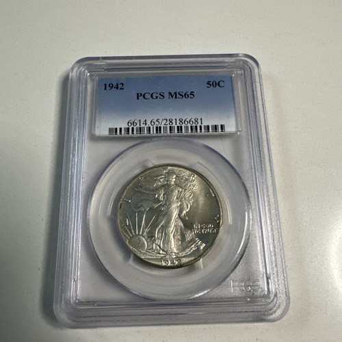 1942 Walking Liberty Half Dollar PCGS MS 65