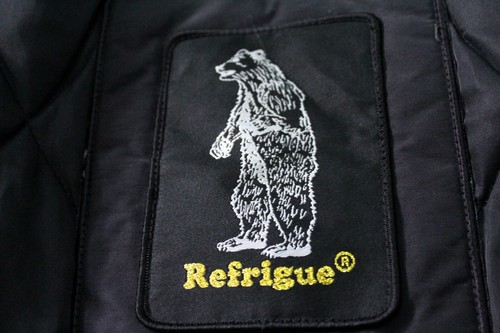 Refrigue Giubbotto Donna Taglia XS Jacket Coat Giubbino Logo Woman Nero - Picture 15 of 16