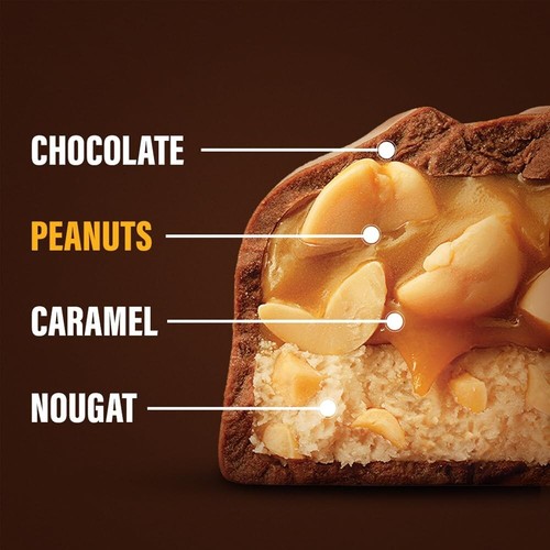Snickers Peanut Filled Chocolate Bar, Loaded with Delicious & Nutritious Peanuts - Picture 2 of 6