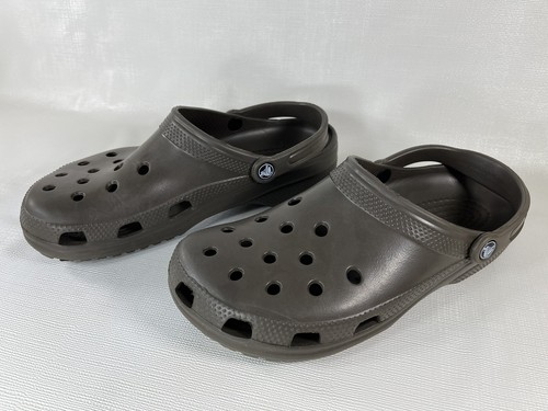 Crocs Classic Strap Clog Walking Slip On Brown Sport Sandals Mens Size 11 - Picture 3 of 9