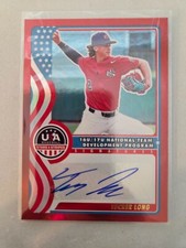 Tucker Long Auto Red 96/99 2025 Panini Stars and Stripes