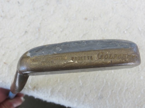 VINTAGE GOLFCRAFT FRANK JOHNSTON MODEL PROETTE PUTTER BLUE SHAFT 34.5" RH - Picture 1 of 8