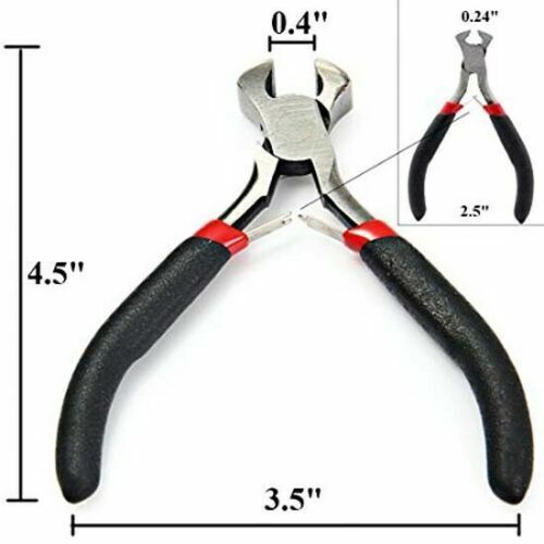 1x MINI END CUT PLIERS WIRE/NAIL PULLERS SNIP/CUTTER JEWELLERY HOBBY DIY TOOLS - Picture 1 of 3
