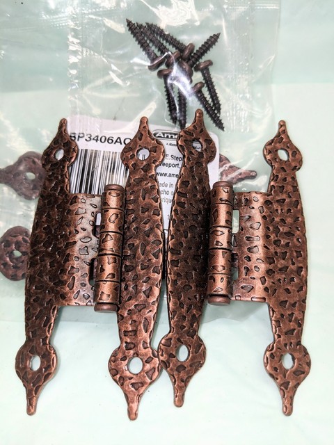 New 1 Pair Replacement Amerock Hammerd Antique Copper Colonial