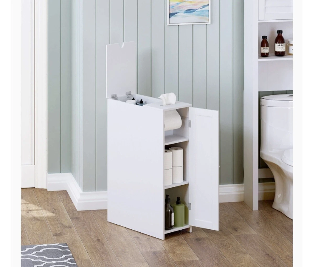 Slim 2024 toilet storage