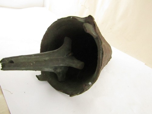 RARE VINTAGE PAOLO SOLERI BRONZE WIND CHIME BELL BRUTALIST ORIGINAL PATINA - Picture 20 of 23