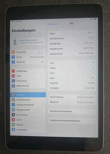 Apple iPad Mini 2 32 GB, WLAN, 20,07 cm, (7,9 pulgadas) con embalaje original - Imagen 2 de 5
