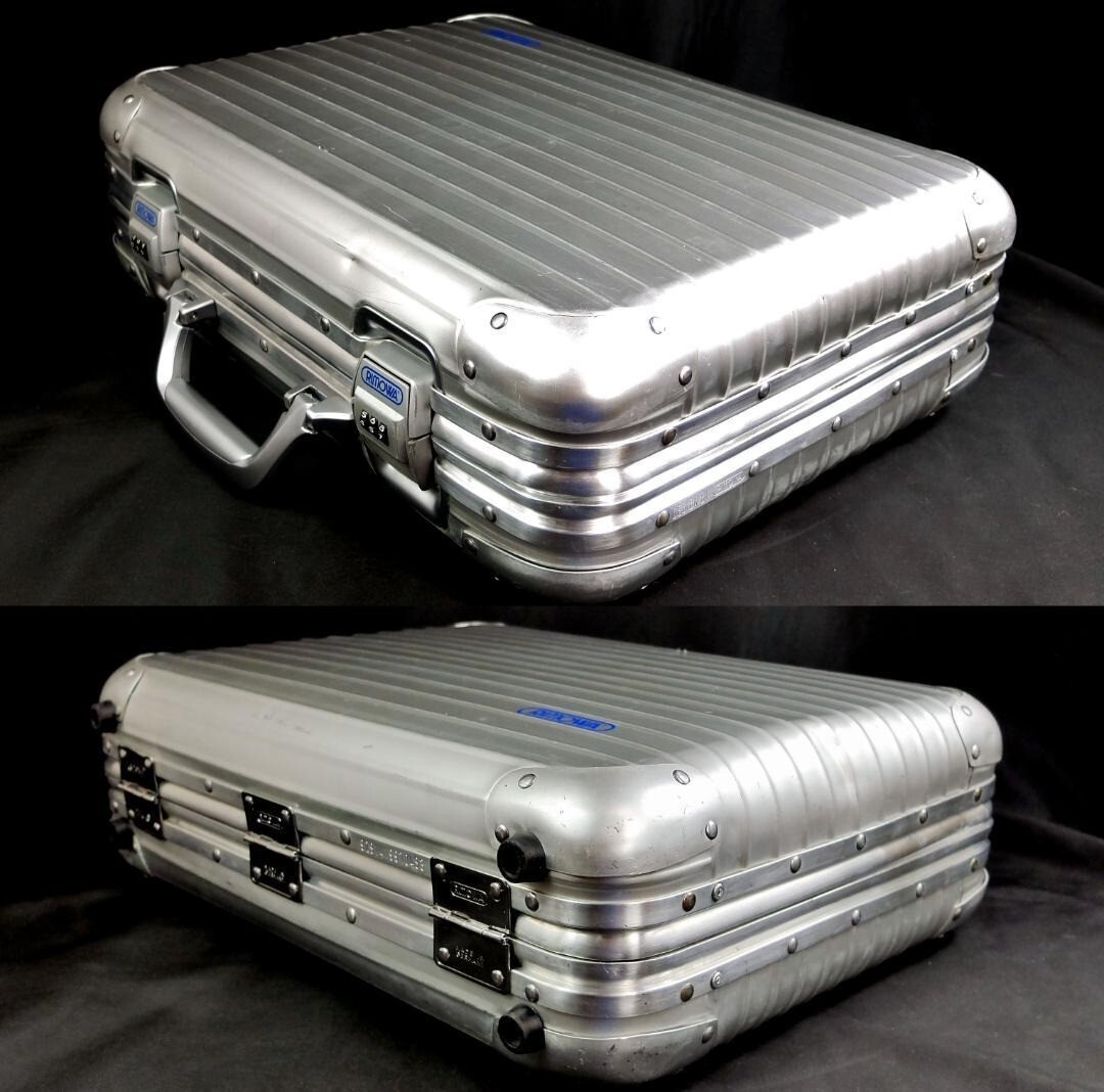RIMOWA ALUMINIUMKOFFER 鍵型カッター　珍品　美品 RIMOWA attache case AKTENKOFFER 45×36x14.5(CM) about JAPAN