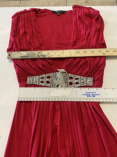 Women’s Sky Rayon Blend Sleeveless Beads Solid Pink Dress Size XS - Picture 9 of 12