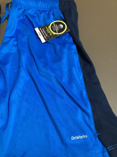 2 NWT Athletic Works Boys Youth XL 14/16 (1 Husky) Shorts Dri Works Navy & Blue - Picture 3 of 6