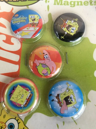 spongebob squarepants 5x Mini Magnets New in pack 2006 RARE Nickelondeon - Bild 3 von 4