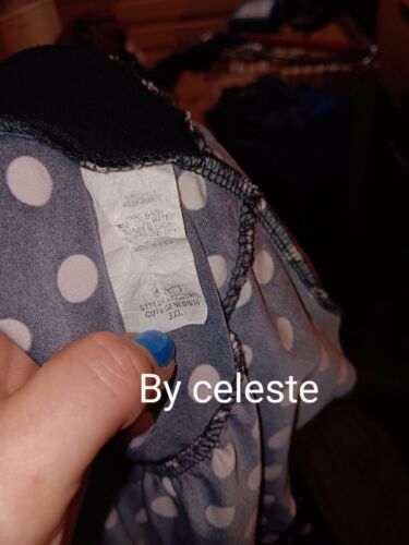Plus Size 3XL Polka Dot Frock Top By Celeste Modest Wear Spotts Sunday Best - Picture 3 of 3
