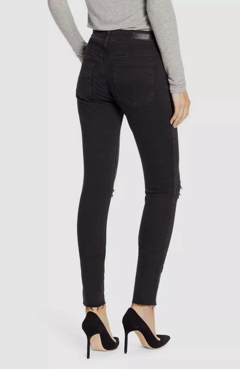 Pantalon noir déchiré 2025 femme