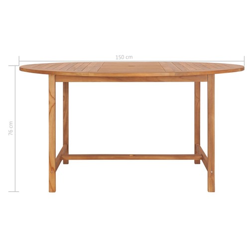 Tidyard Garden Table with Hole Patio Weather Resistant Table for Dining J6E3 - Picture 7 of 7