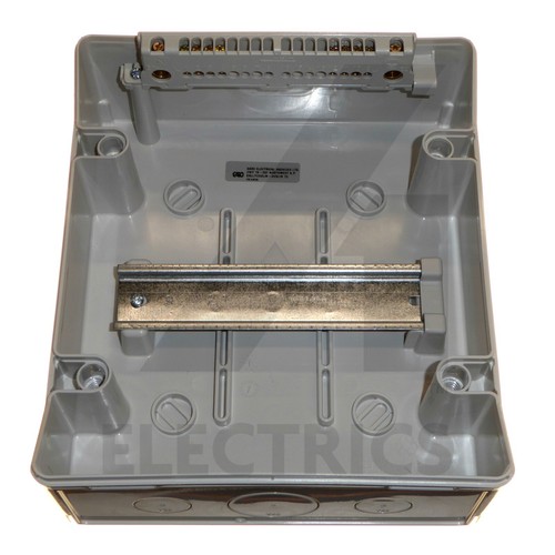 Weatherproof Consumer Unit Enclosure Box IP65 with DIN Rail Plastic 6 8 12 18 24 - Picture 9 of 46