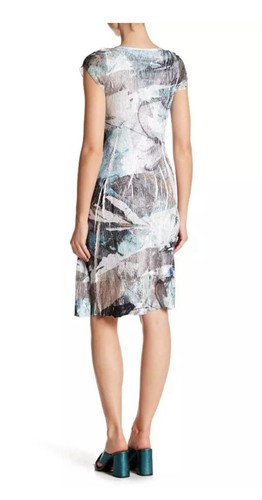 Komarov Womens Lava Stone Cap Sleeve V Neck Dress Size M VGUC - Picture 2 of 13