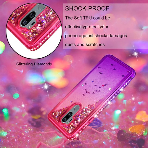 Glitter Quicksand Case For LG G7 / K10 / K40 / X Power3 / V40 / V50 / Stylo5 - Picture 18 of 31