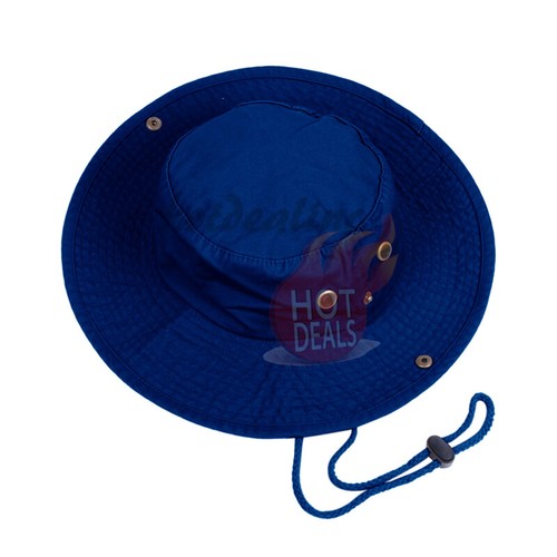 Unisex 100% Cotton Bucket Hat Fishing Camping Safari Sun Brim Summer Cap - Picture 17 of 19
