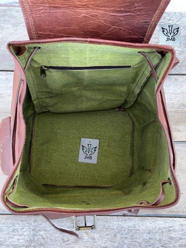 Leather Backpack Men Bag S Shoulder Laptop Travel Rucksack Men’s School New - Picture 13 of 14