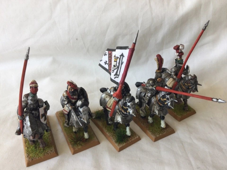Vintage Warhammer Empire Reiksguard Knights finely painted 2# - Image 2 of 4