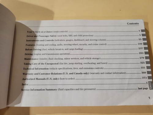 2010 HONDA CIVIC SEDAN OWNERS MANUAL & QUICK REF - Picture 4 of 6