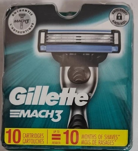 Gillette Mach 3 Rasierklingen - 10 Patronen