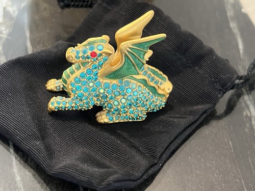 VTG Estée Lauder Magic Dragon Solid Perfume Beautiful Compact RARE HTF EUC - Picture 4 of 24