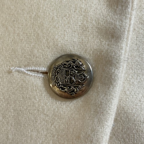 Dumas Vintage 1980’s Ivory Single Breasted 100% Wool Blazer Women’s Size 16 - Picture 10 of 13