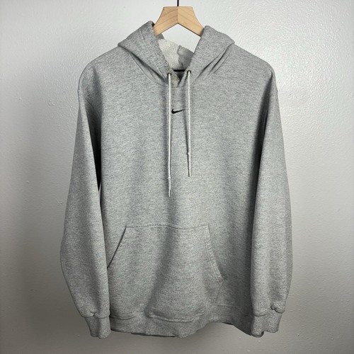 Vintage Nike Center Swoosh Hoodie Mens Size XL Gray 90s Gray Rare Silver Tag