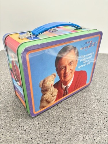 Mr Rogers Lunchbox with Figurine Magnets for School Kids Container Storage Play - Picture 4 of 7