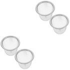  2 PCS Edelstahl Teefilter Wiederverwendbarer -Infuser Edelstahlsieb