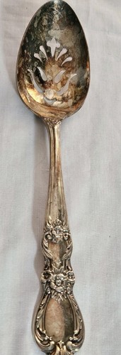 Vintage 1847 Rogers Bros 1953 Heritage 8,5" versilberter Schlitzlöffel