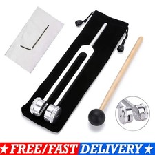 128Hz Healing Tuning Fork with Silicone Hammer Sound Therapy Musical Instrument