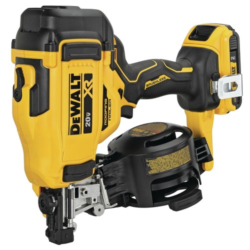 DEWALT DCN45RND1R 20V MAX BL Coil Roofing Nailer Kit (2Ah) Certified Refurbished - Picture 5 of 18