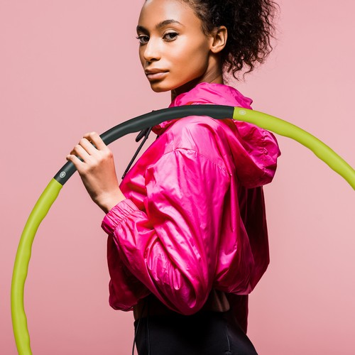 Hula Hoop Reifen Massage Gewichtsreduktion 1,2 kg Erwachsene 98 cm Fitnessreifen - Bild 5 von 9