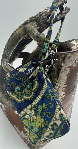Vera Bradley Geldbörse Zip Around Wristlet Blau Blumenmuster Top Co. - Bild 2 von 4