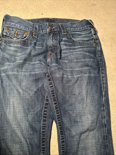 Jeans True Religion Ricky dritto relaxed blu taglia 32x33 - Foto 2 di 9