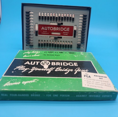 Vintage Auto Bridge Play Yourself Bridge Game Advanced Set - Picture 1 of 3