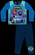 BATWHEELS Boy's Pyjamas/ Blue & Navy Long-Sleeved PJs Sizes 18 Months-5 Years