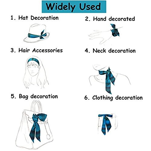 Paquete de 6 pañuelos para bolso, cabello y cuello para mujer - Bild 2 von 8