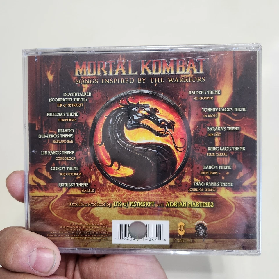 Mortal Kombat Songs Inspired By The Warriors CD RARE! Skrillex Tokimonsta - NEW Foto 2 de 4