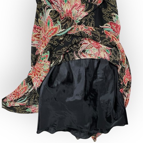 Y2K Evan Picone Dress Sz 6 Floral Flowy Midi Whimsigoth Fairy Babydoll Slip - Picture 15 of 17